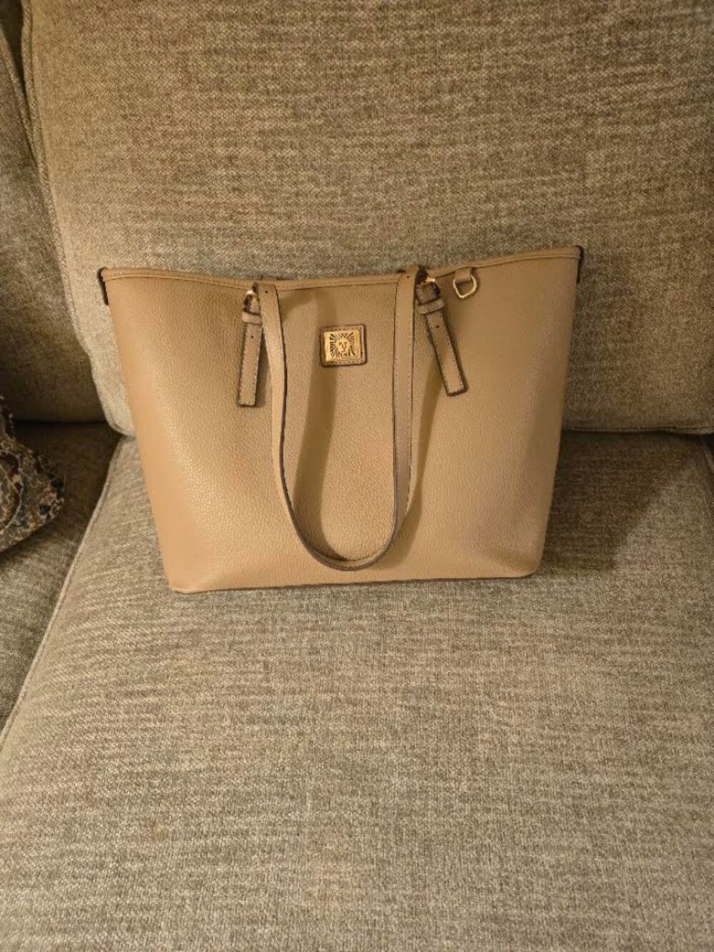 Anne Klein Hand Bag - Camel/Sand Color